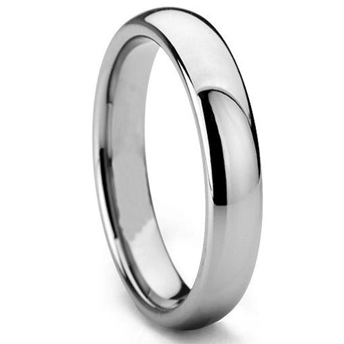 Christian Wedding Ring with Repeating Crosses and Brushed Finish Center